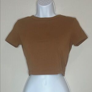 Wild Fable Brown Women's Crop Top